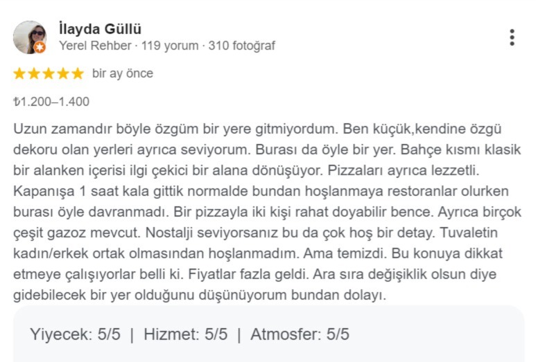 İlayda Güllü yorumu